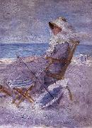 Nicolae Grigorescu On the Sea Shore or Woman on the Sea Shore oil painting picture wholesale